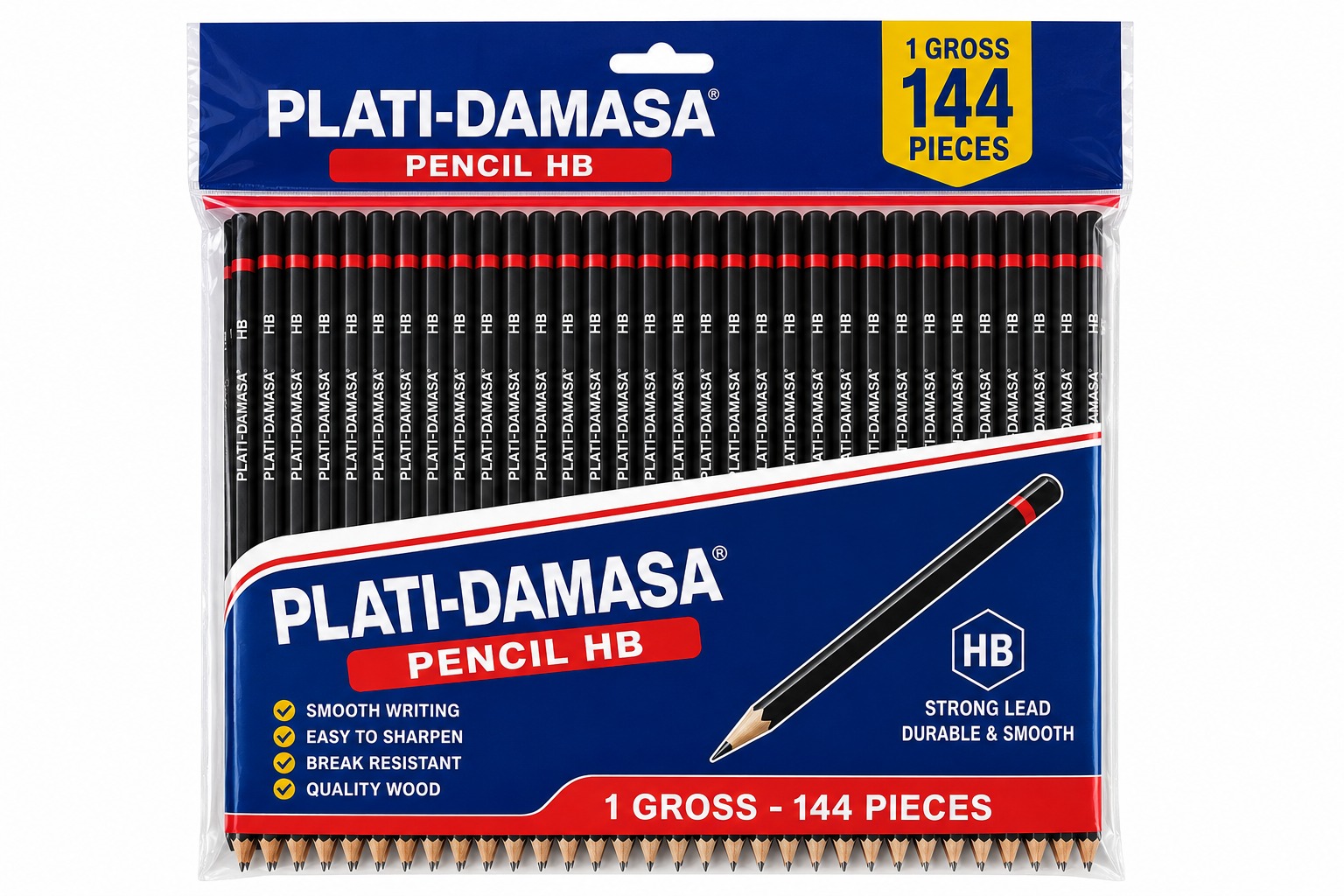 PENCIL HB PLATI-DAMASA GROSS